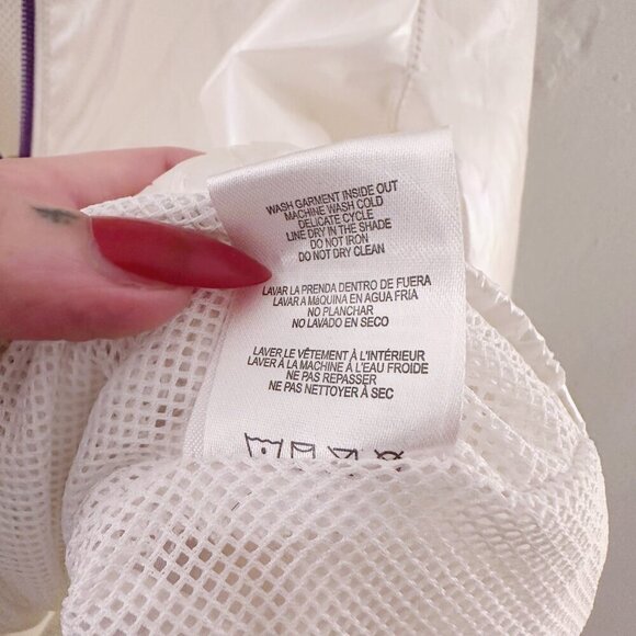 Limited Too Iridescent Wind Breaker Jacket Y2K Girls Rainbow - Picture 6 of 6